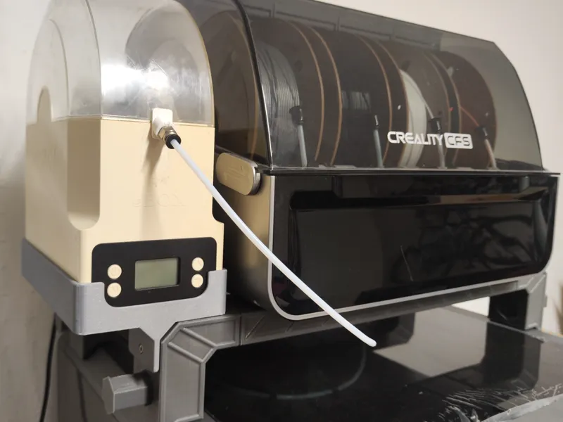Soporte secador Esun sobre CFS K2plus