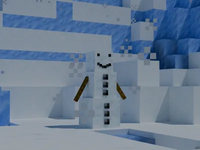 Minecraft Snowman