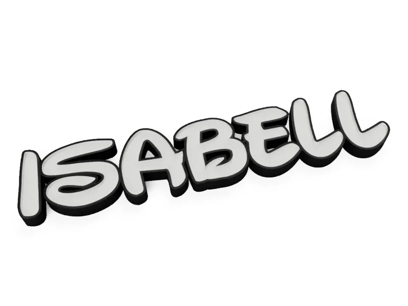 Namenslampe LED Namelamp Isabell