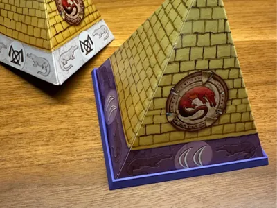 Pyramid base for Cleopatra game