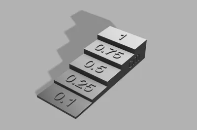 3D Modeling Scale Reference Stairs