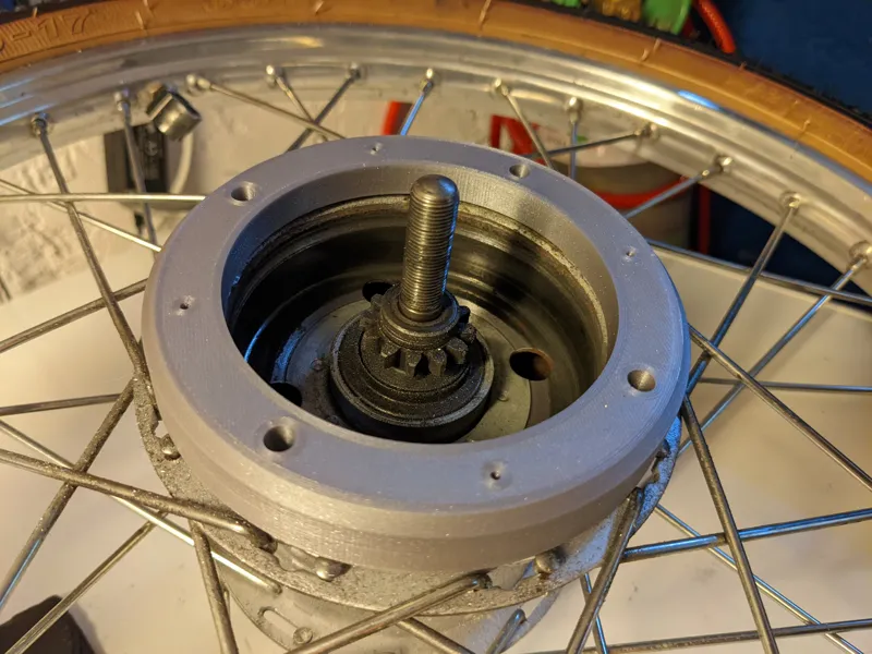 Töffli / Mofa Ritzel Hinten - Bohr-Schablone