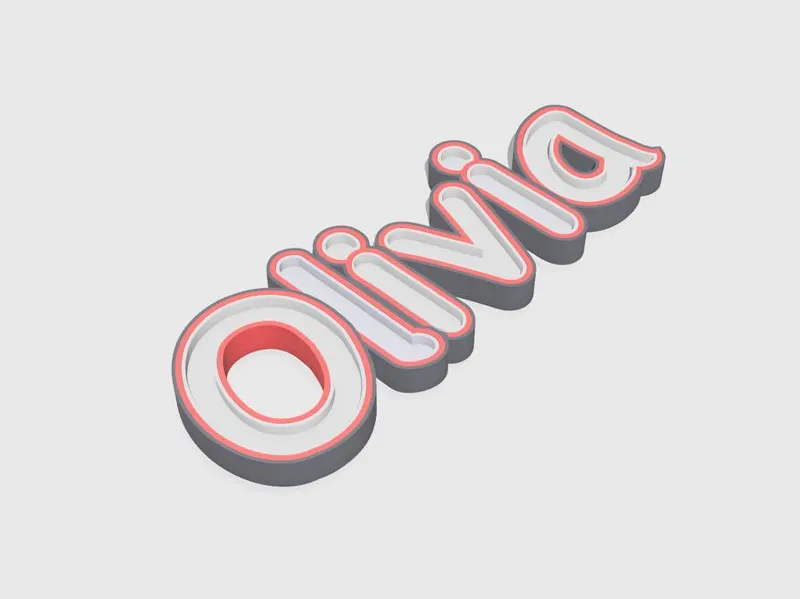 Scritta led OLIVIA