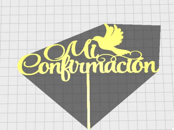 Topper de "Mi confirmacion" 