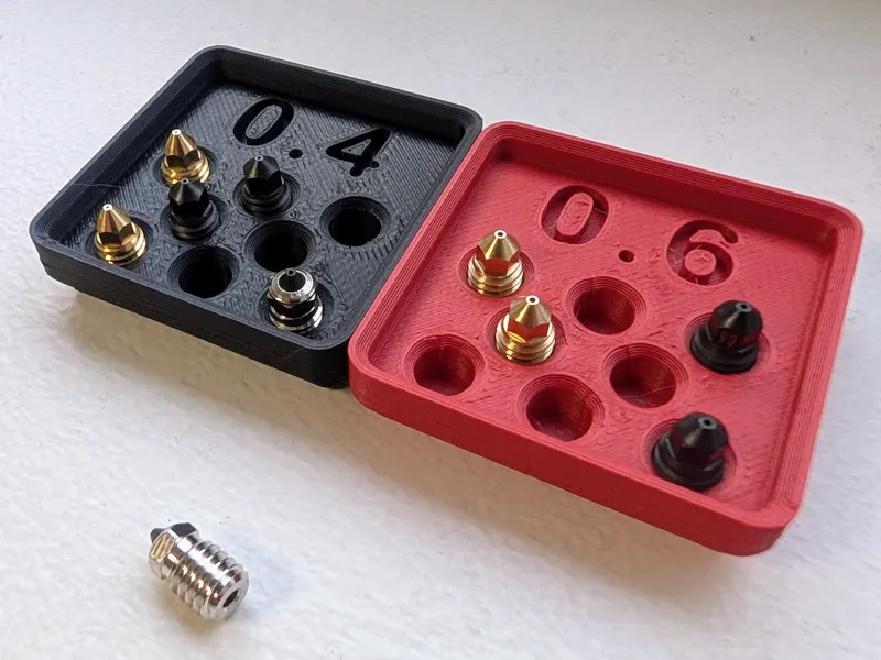 Gridfinity nozzle print Head Storage Bins
