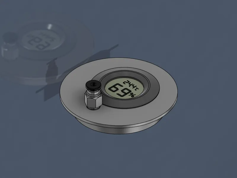 Hygrometer and PC-m6 Connector for 49.5mm hole