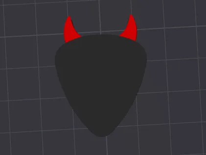 horned Devil Guitar Pick