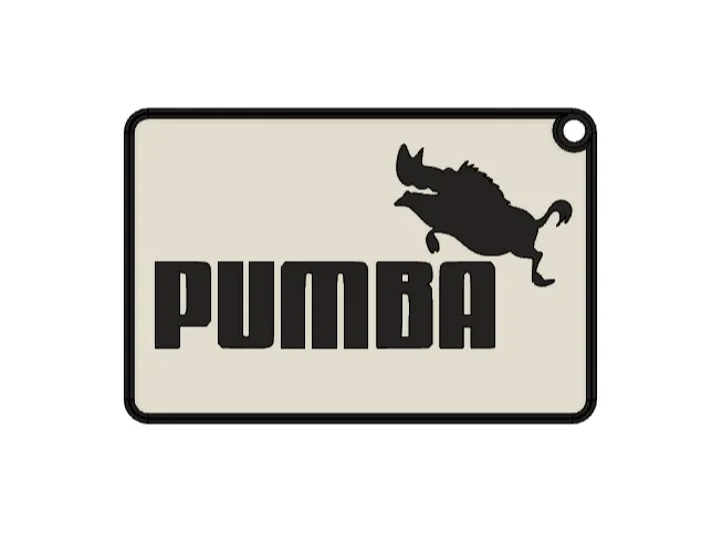 Pumba Keychain - A Playful Satire on a Known Brand