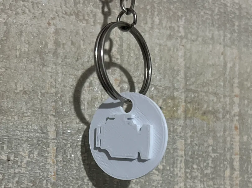 Keychain Check Engine Check Engine Light keychain - Free 3D Print Model - MakerWorld