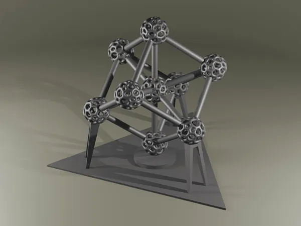 Atomium façon voronoï