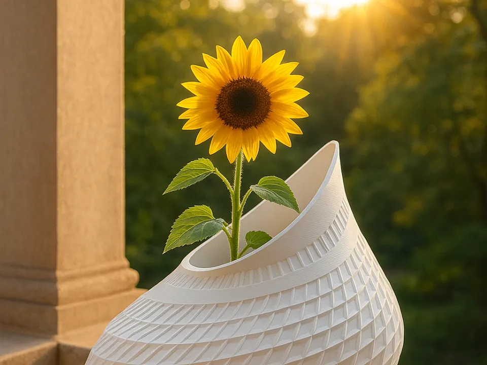 Modern Geometric Flower Pot - Free 3D Print Model - MakerWorld