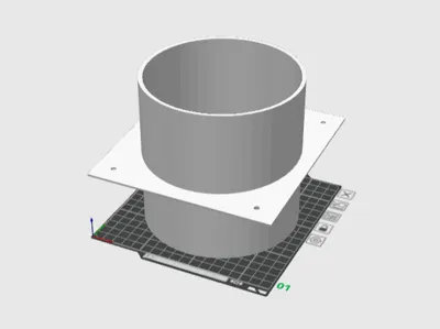 100mm Wall Pipe Pass-Through for Ventilation Connection