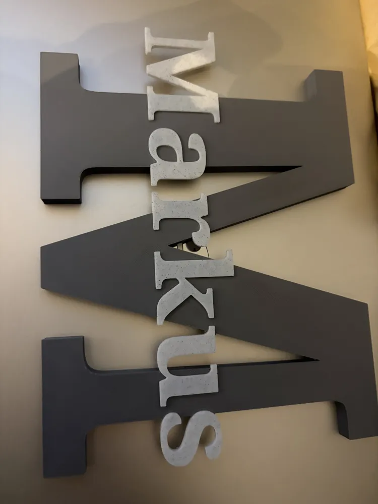 Markuz Lettering Lettering Markus by Bl4ckD3vil MakerWorld: Download Free 3D Models