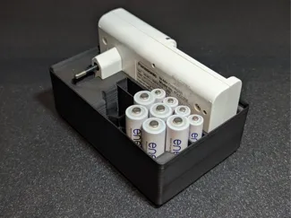 3x2 Gridfinity Eneloop Charger + AA & AAA Battery