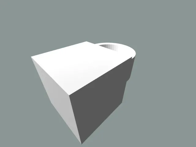 cube key chain