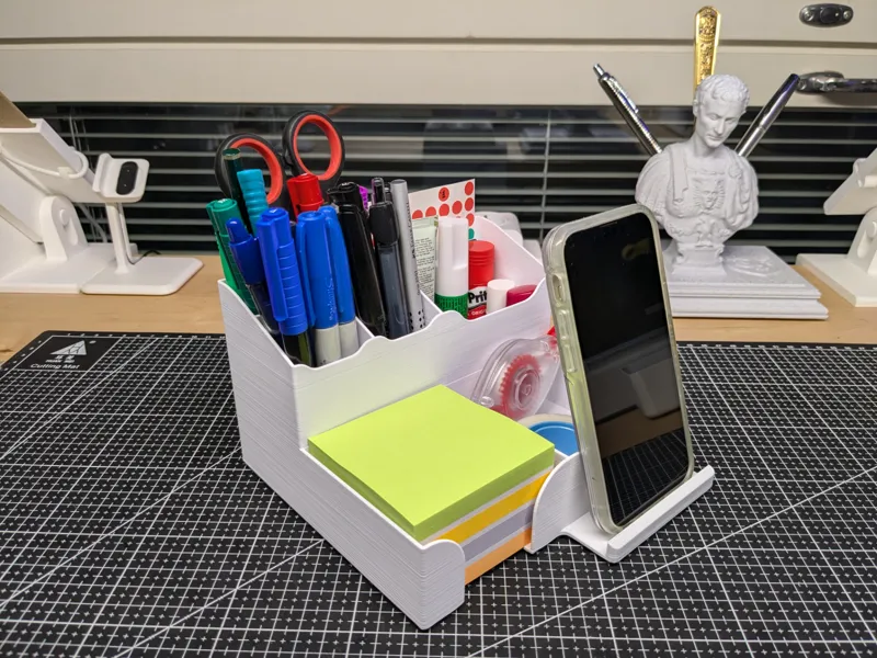Desk Organizer with Phone Stand