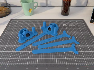 Dremel Router + Flat Guide + Radial Attachment