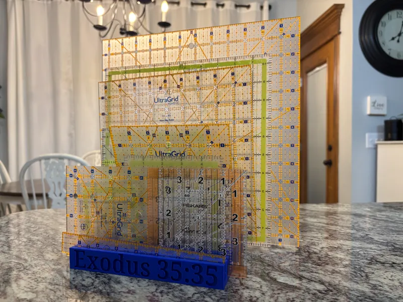 Sewing Ruler Holder! Holds 12 Rulers! Perfect!