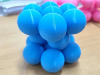 Hexagonal crystal packing model unit cell diagram sphere model