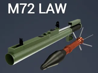 M72 LAW V1 66mm Rocket launchers