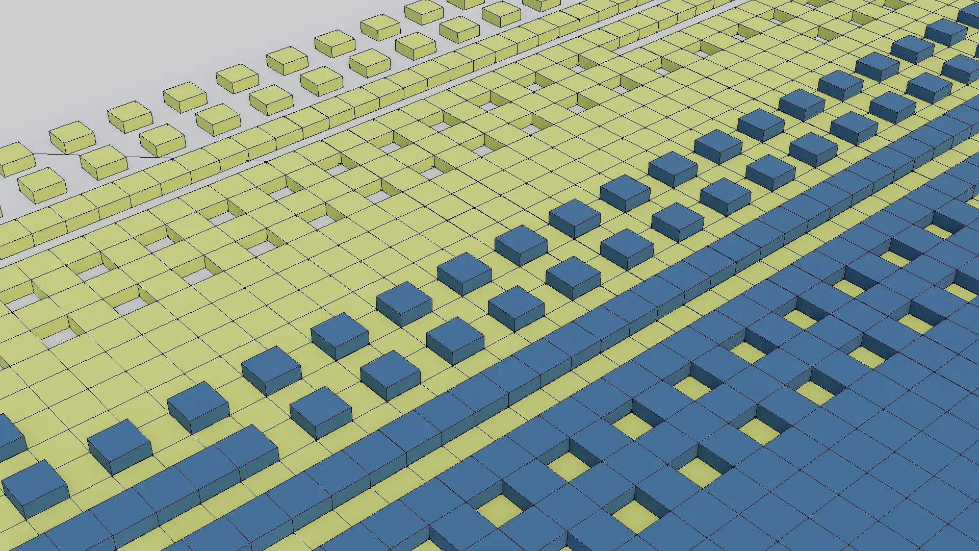 Visual generated with Blender geometry nodes. Same process as the script.