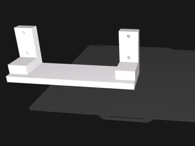 Minimal wall shelf with integrated brackets