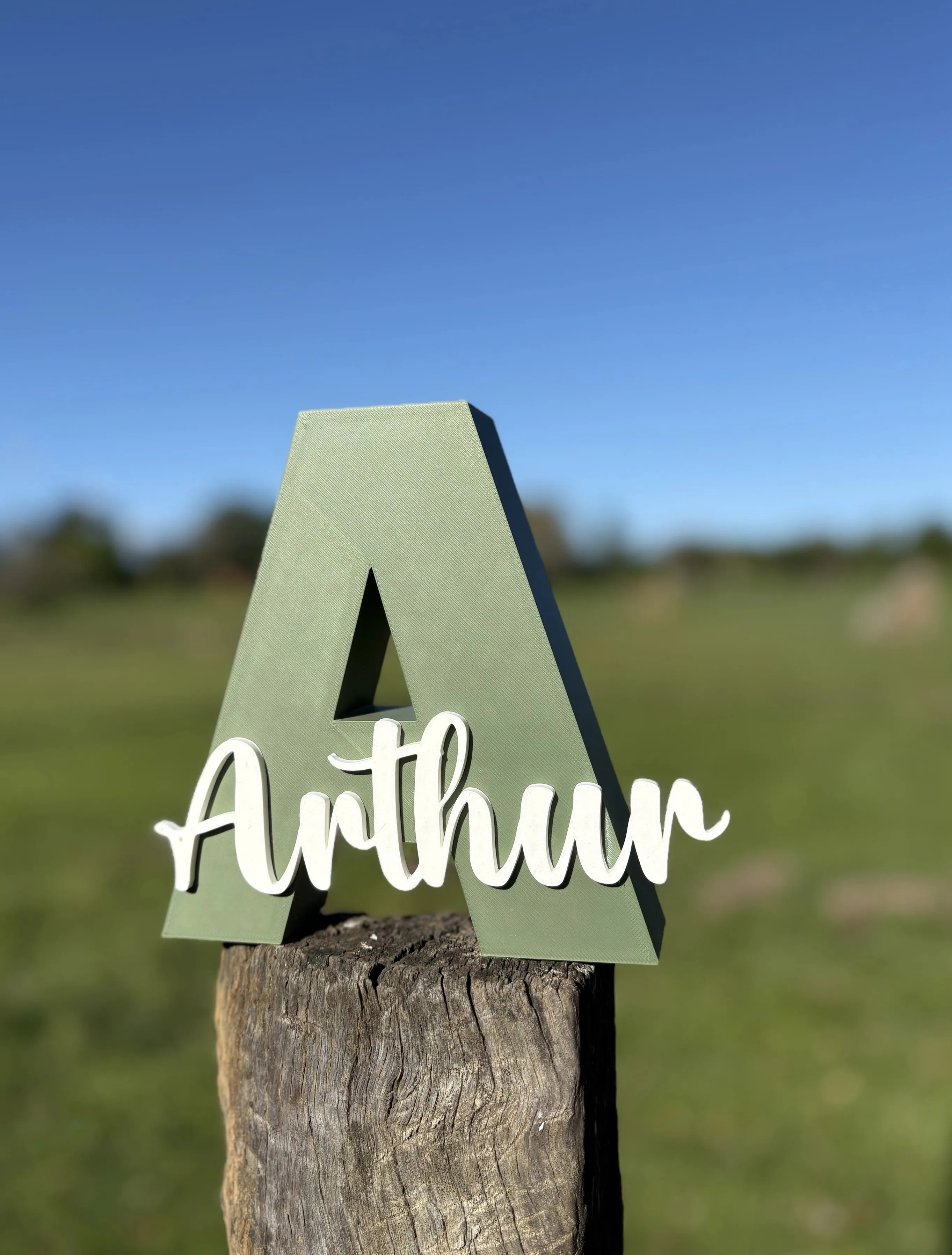 Custom Name Sign Example