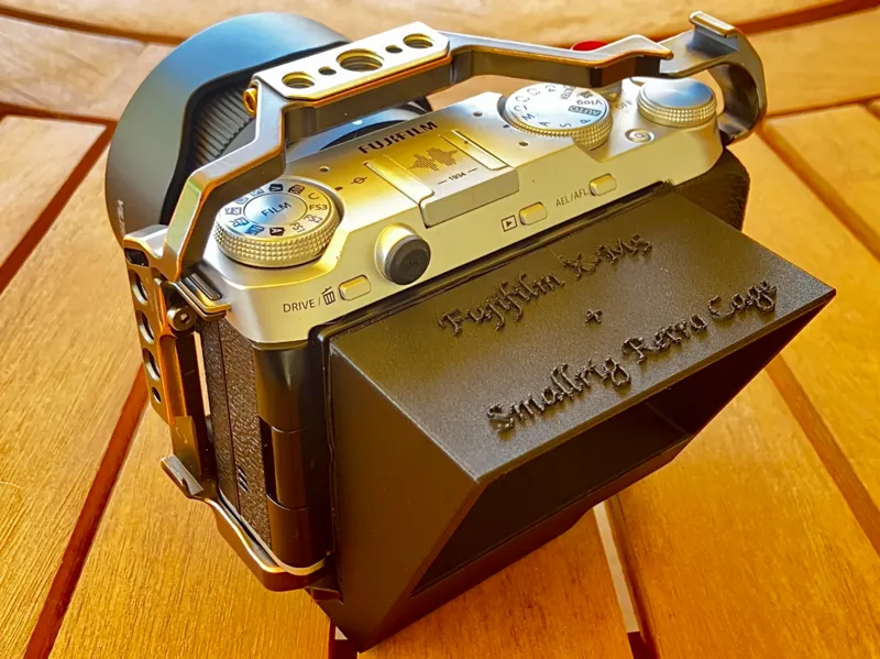 Screen hood/shade for Fujifilm X-M5 camera