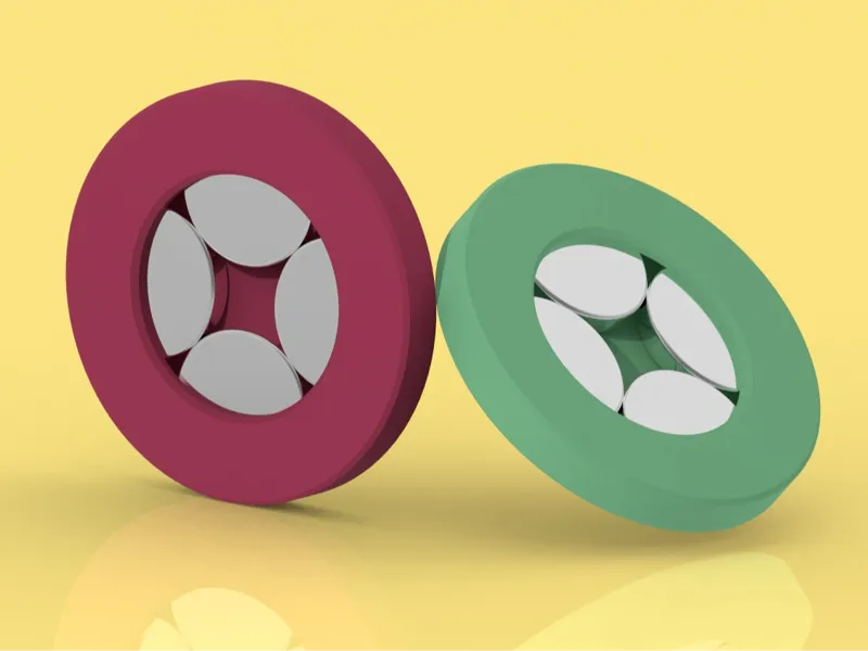 Magnet attraction disc