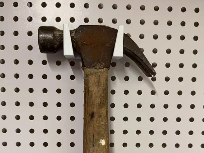 锤子通用收纳支架，适用16mm-6mm圆孔洞洞板，受力加强，承载能力更强