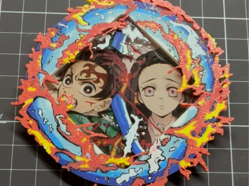 鬼灭之刃冰箱贴前景框