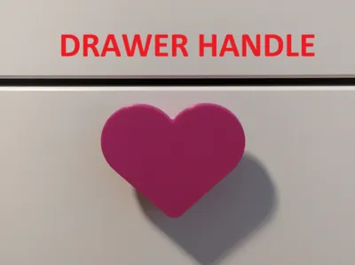 Drawer knob - Heart shaped