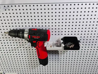Pegboard Hook Storage Box