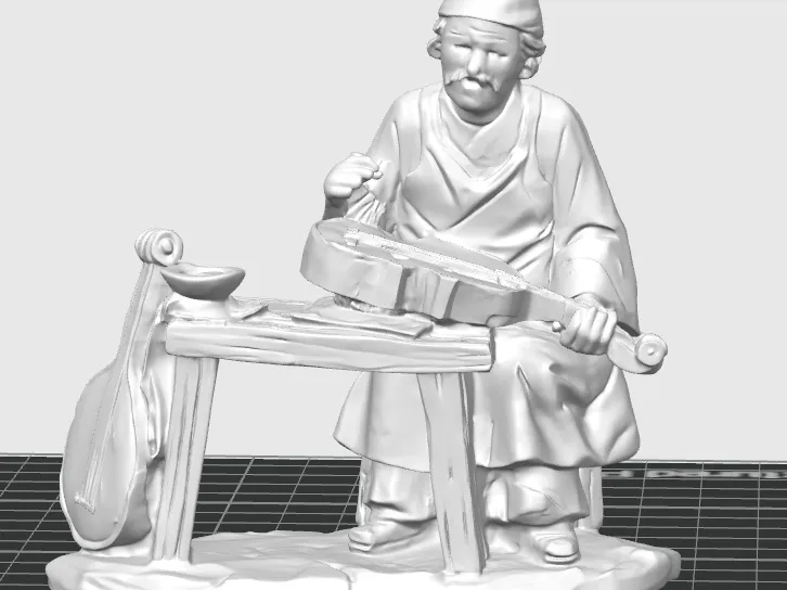 Statuina del presepe ( Musicista )