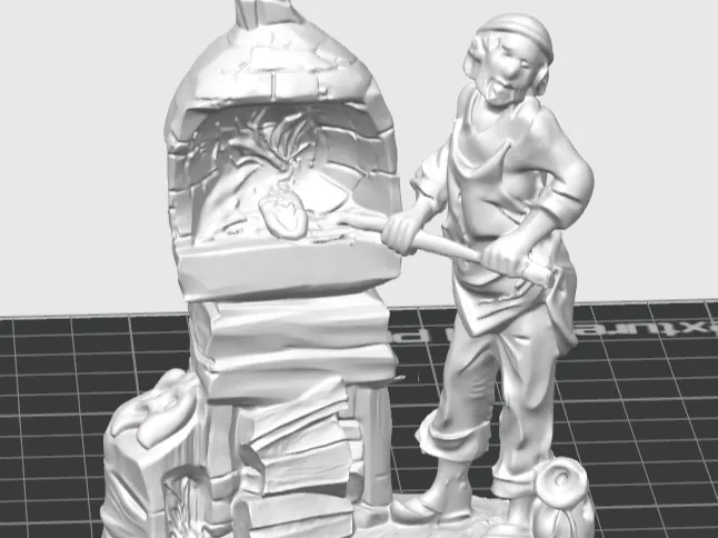 Figurine de crèche, le boulanger
