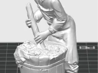 Figurine de crèche — vendangeur au moût de raisin — photo 1