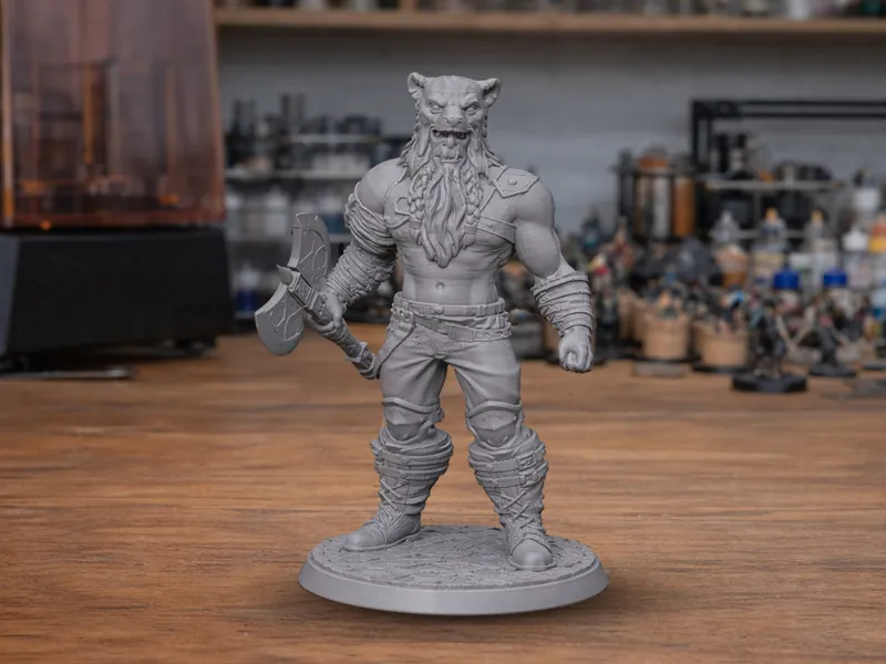 Tabletop Minifigur - Orc Barbar