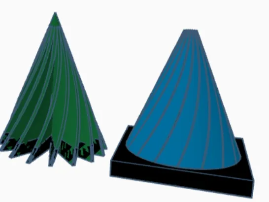Awesome spinning cone 