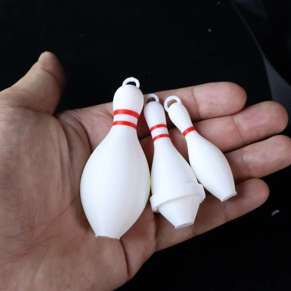4 Portachiavi Mini Bowling 3D Con Palla E Birillo – Regalo Simpatico Per Bambini E Adulti - 5