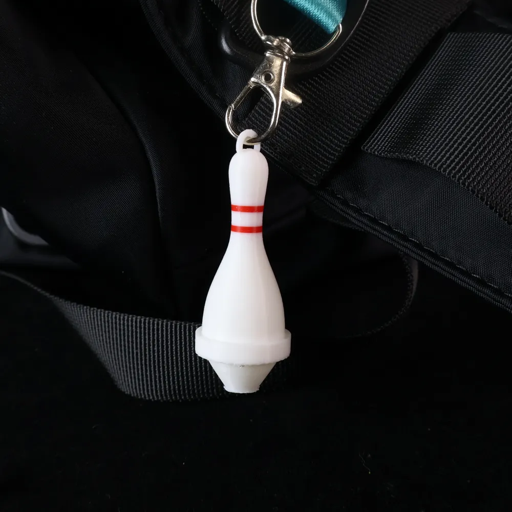 Keboyoe Mini Portachiavi Bowling Sportivi - 18 Pezzi Birillo e Palla per Sport Souvenir, Feste