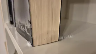 Book Display Holder–Adjustable Page Retaining Clip