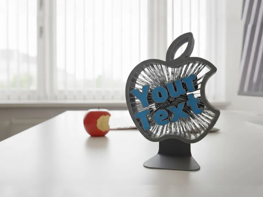 Apple Stringtemplate Apple Inspired Personalized String Sculpture - Free 3D Print Model ...