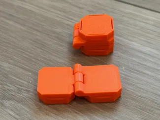 openGrid Print In Place Hinge Snaps