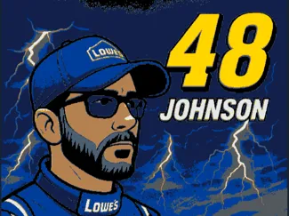 Jimmie Johnson #48 Lowe's Nascar Hueforge