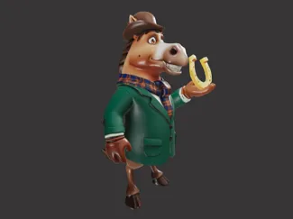 The horse is a gentleman