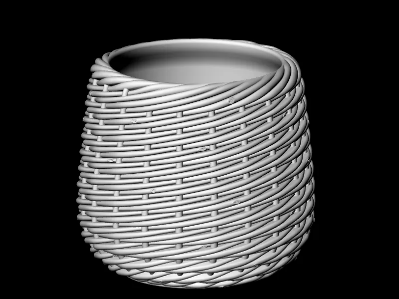 Imitation flower pot, woven flower basket