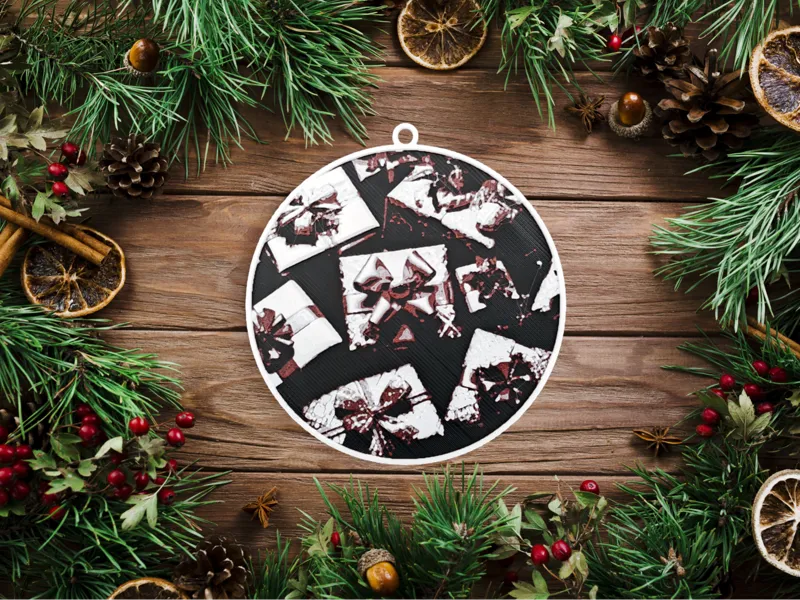 Christmas tree bauble ornament