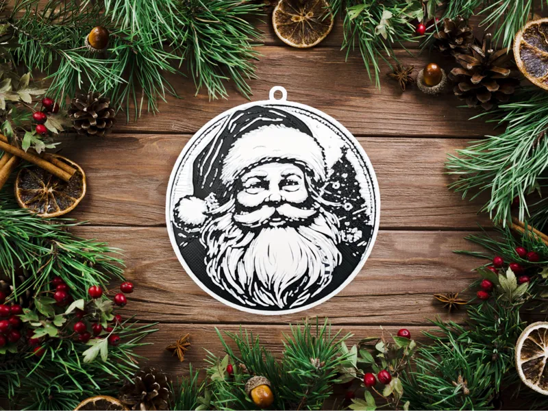 Christmas tree bauble ornament