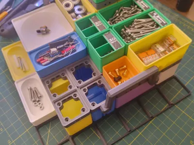 Gridfinity Modular Stackable Baseplate (Improved)