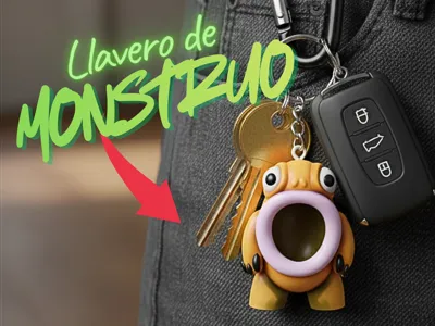 Monster keychain